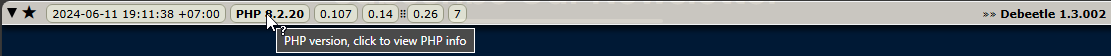 PHP version