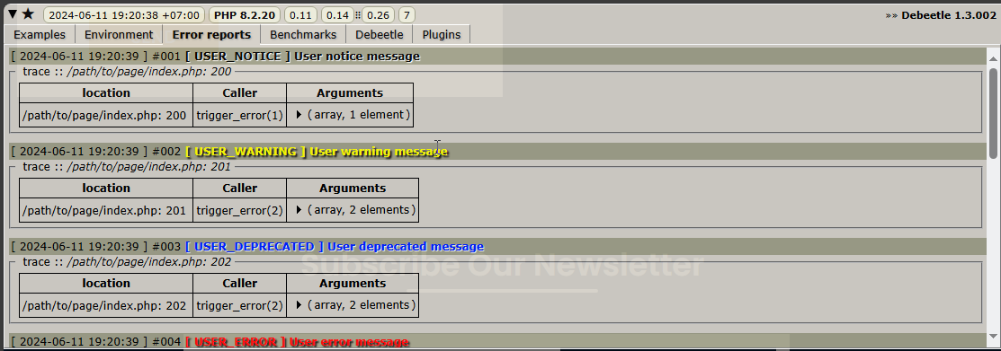 Error reports (plugin)